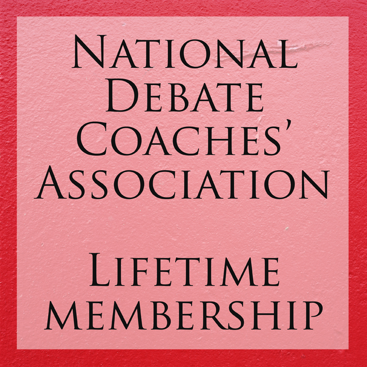 National Debate Coaches' Association - Lifetime membership